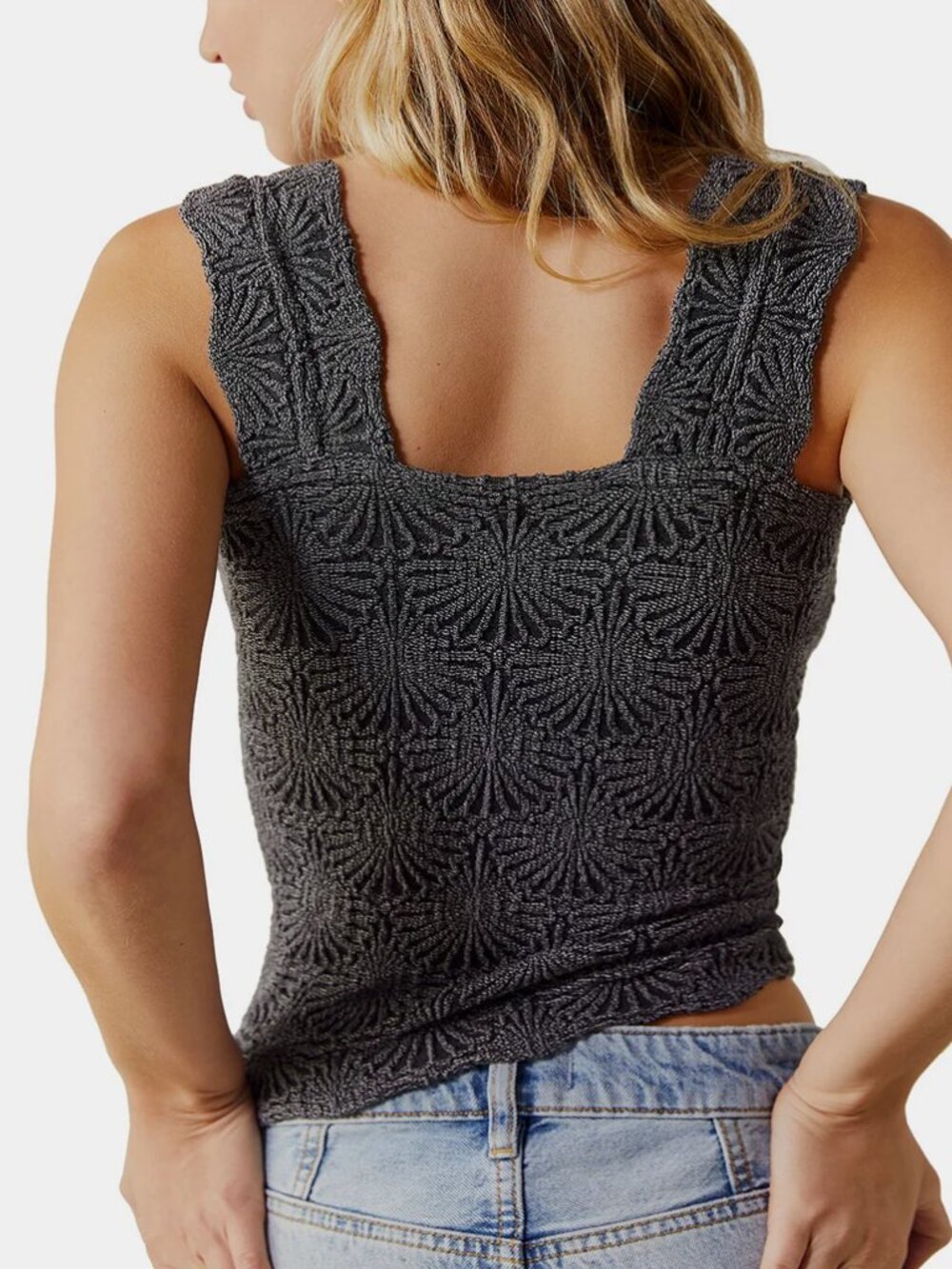 Love Letter Cropped Cami Tank Top - Picture 2 of 2